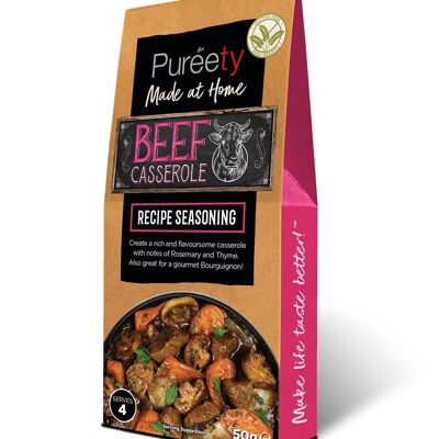 Pureety GLUTEN FREE Beef Casserole Recipe Seasoning  50g