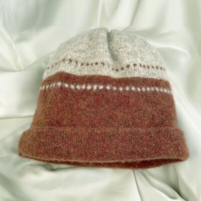 Wool Hat - Rust and Natural