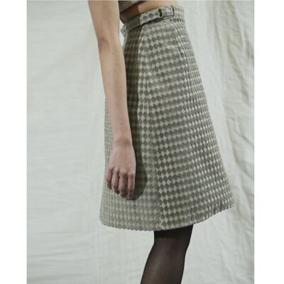 The Velvet Diamond Skirt in vintage 1950's Upholstery Fabric.