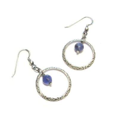 Terena Sodalite Earrings Silver 925