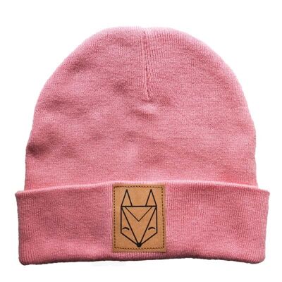 Cappellino con logo Fox - biologico, equo e vegano (rosa)