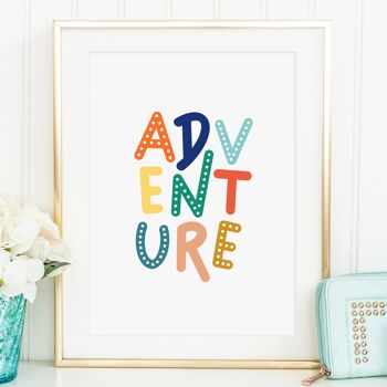 Affiche 'Aventure' - DIN A4 1