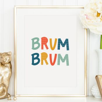 Affiche 'Brum Brum' - A3 1