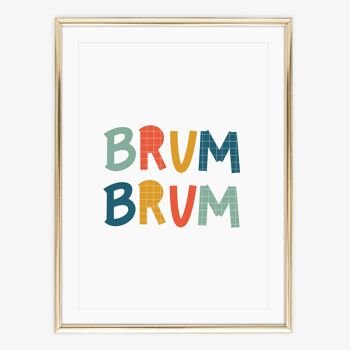 Affiche 'Brum Brum' - A3 2