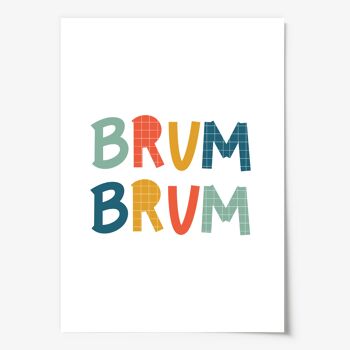 Affiche 'Brum Brum' - A3 3