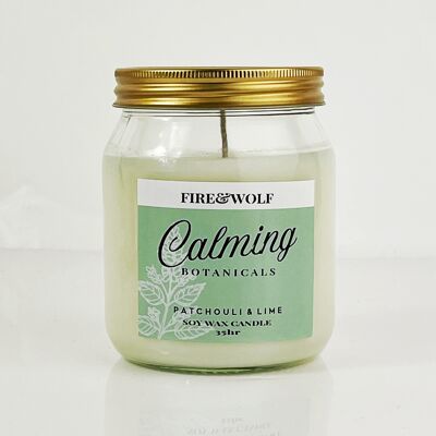 Candela botanica calmante | Patchouli & Lime