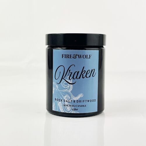 Kraken Candle | Rock Salt & Driftwood