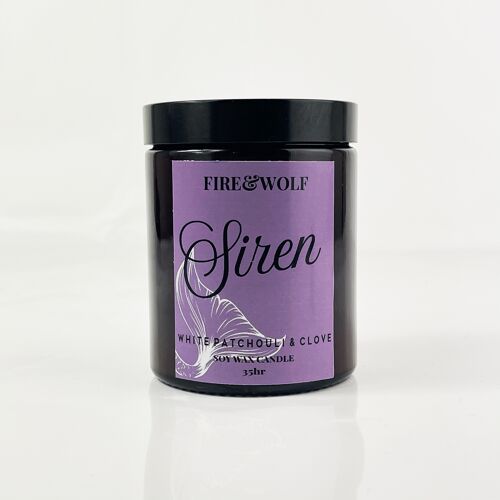 Siren Candle | White Patchouli & Clove