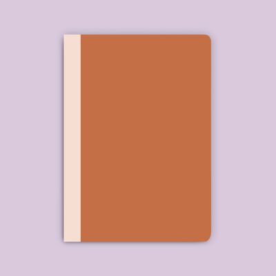 sous-bois - Notebook A6 - ocher rouge