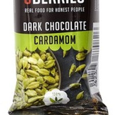 Organic nut bar dark chocolate cardamom