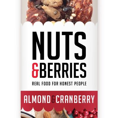 Organic nut bar almond cranberry