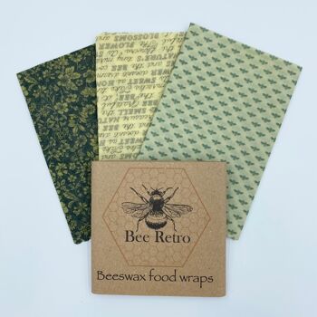 Abeilles - Paquet moyen de trois enveloppes de cire d'abeille 11