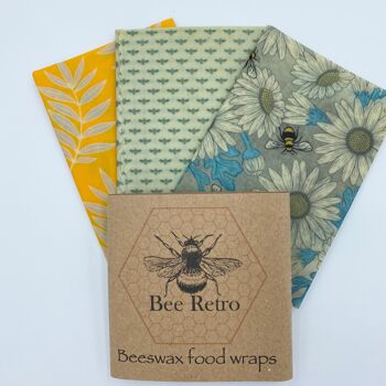 Abeilles - Paquet moyen de trois enveloppes de cire d'abeille 16