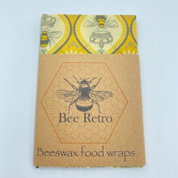 Abeilles - Paquet moyen de trois enveloppes de cire d'abeille 24