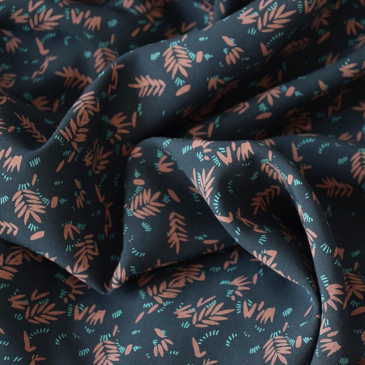 Tessuto viscosa risaia - Seppia