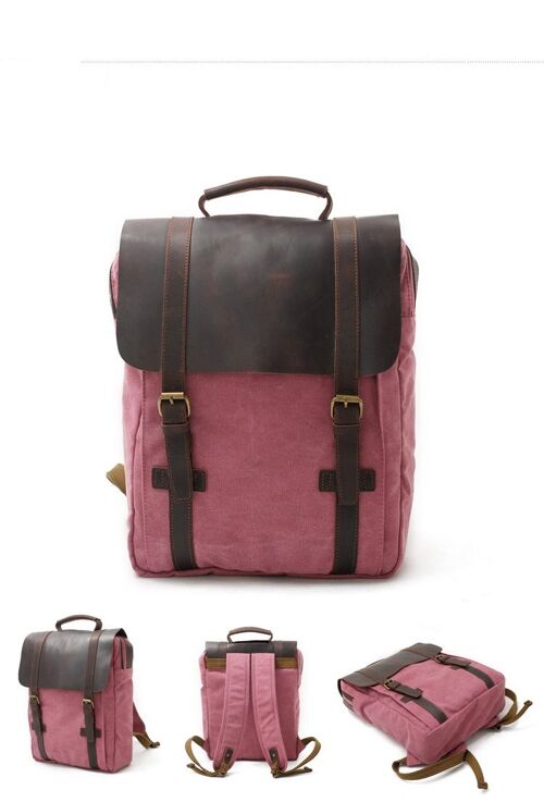Berlin - Retro Vintage unisex backpack - Hot pink