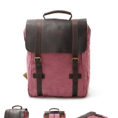 Berlin - Retro Vintage unisex backpack - Hot pink