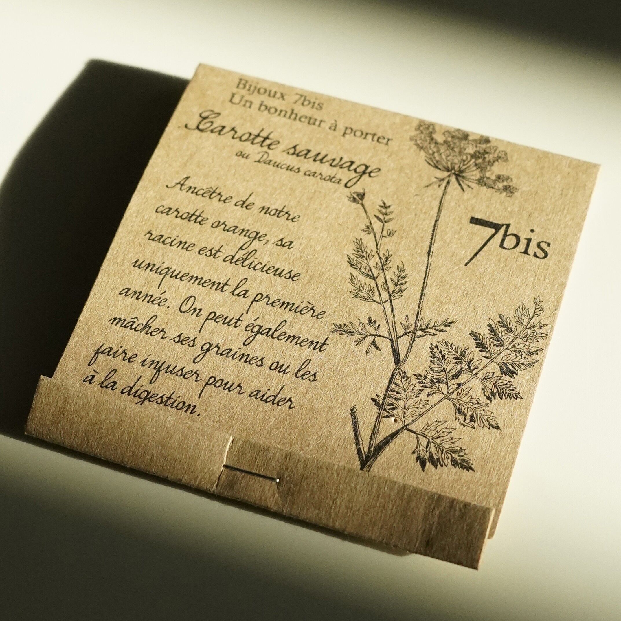 Bracciale a catena in acciaio blu cotone infusione di carote selvatiche