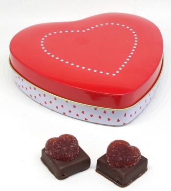 Boite fer  Coeur, 9 chocolats Coeur de Plougastel 3