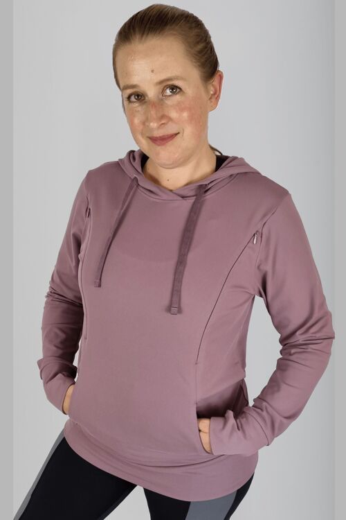 NEW! Luxe Maternity and Nursing Hoodie Dusty Lavender