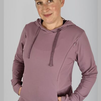 NEW! Luxe Maternity and Nursing Hoodie Dusty Lavender