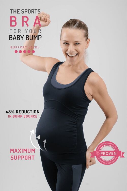 Buy wholesale High Impact Ultimate Maternity Sportswear Top , Black