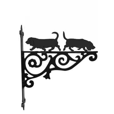 Basset Hound Ornamental Hanging Bracket