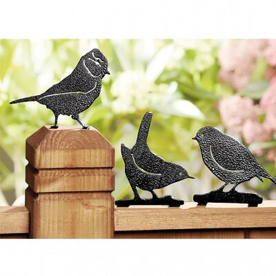 Fence Toppers - Set of 3 Classic British Birds
