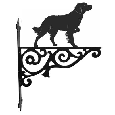 Soporte ornamental para colgar del perro de aguas bretón