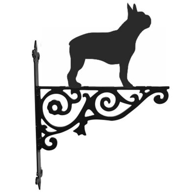 Boston Terrier Ornamental Hanging Bracket