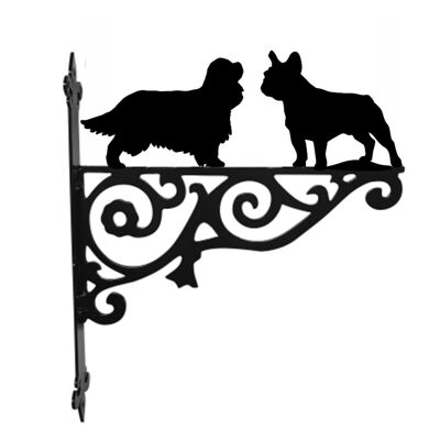 Cavalier KC Spaniel & French Bulldog Hanging Bracket
