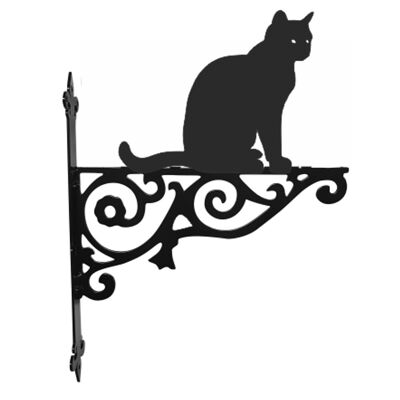 Cat Sitting Ornamental Hanging Bracket