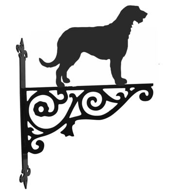 Irish Wolfhound Ornamental Hanging Bracket