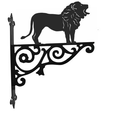 Soporte colgante ornamental de león