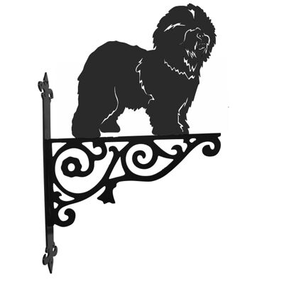 Soporte colgante ornamental de perro pastor inglés antiguo