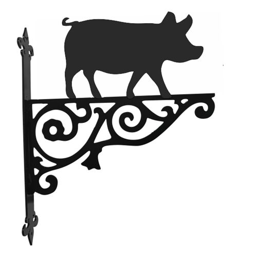 Pig Ornamental Hanging Bracket