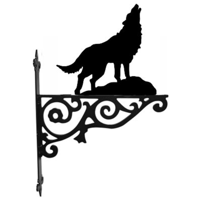 Staffa d'attaccatura ornamentale del lupo