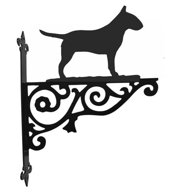 Soporte colgante ornamental de bull terrier inglés