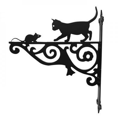 Staffa ornamentale gatto e topo