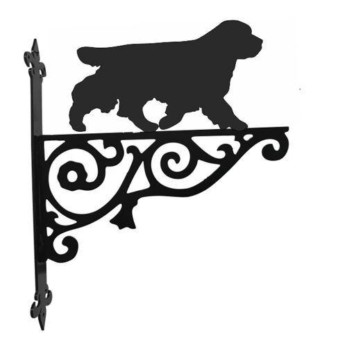 Clumber Spaniel Ornamental Hanging Bracket