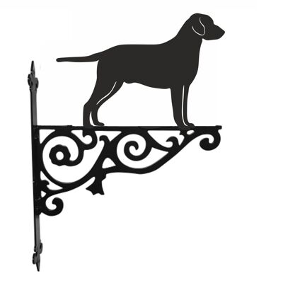 Soporte ornamental para colgar del perro perdiguero revestido rizado
