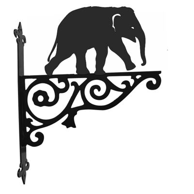Staffa da appendere ornamentale a forma di elefante