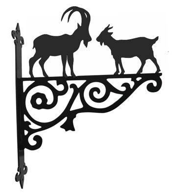 Staffa d'attaccatura ornamentale di capra