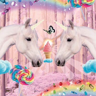 Unicornios de postal