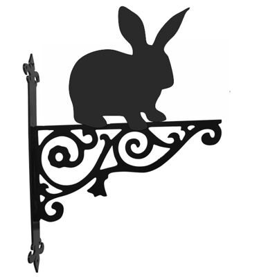 Soporte colgante ornamental de conejo