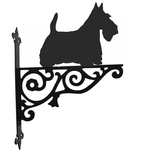 Scottish Terrier Ornamental Hanging Bracket