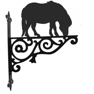 Staffa da appendere ornamentale con pony Shetland