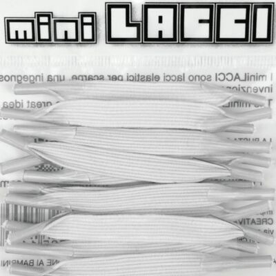 miniLACCI elastic shoelaces white