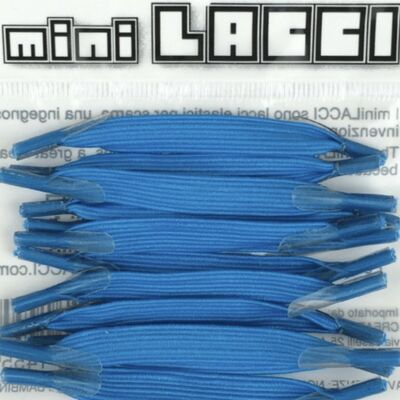 miniLACCI elastic shoelaces light blue