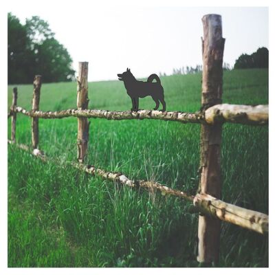 Norwegian Elkhound Fence Topper